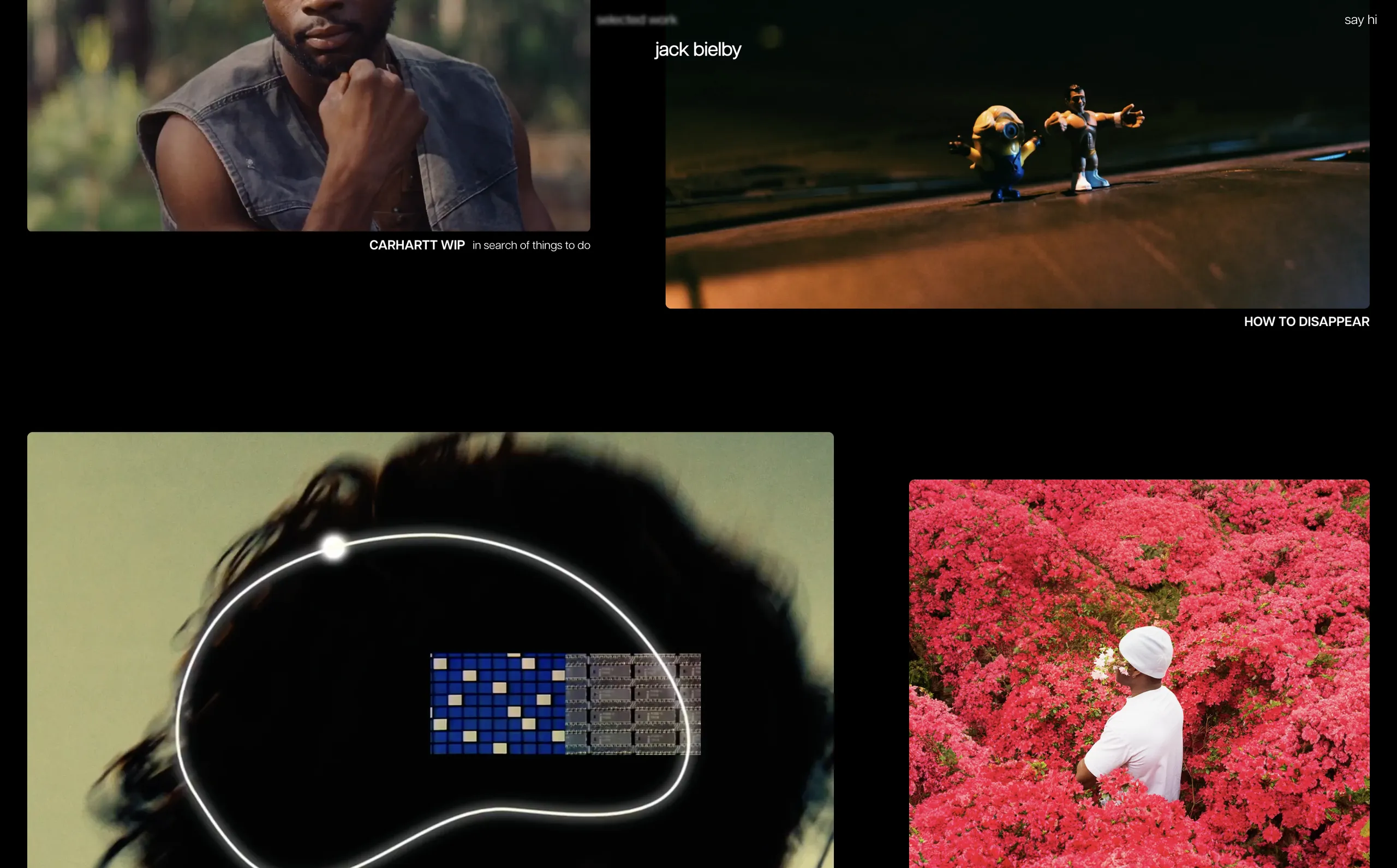 Jack Bielby website by Sam Hills - Custom Webflow Development